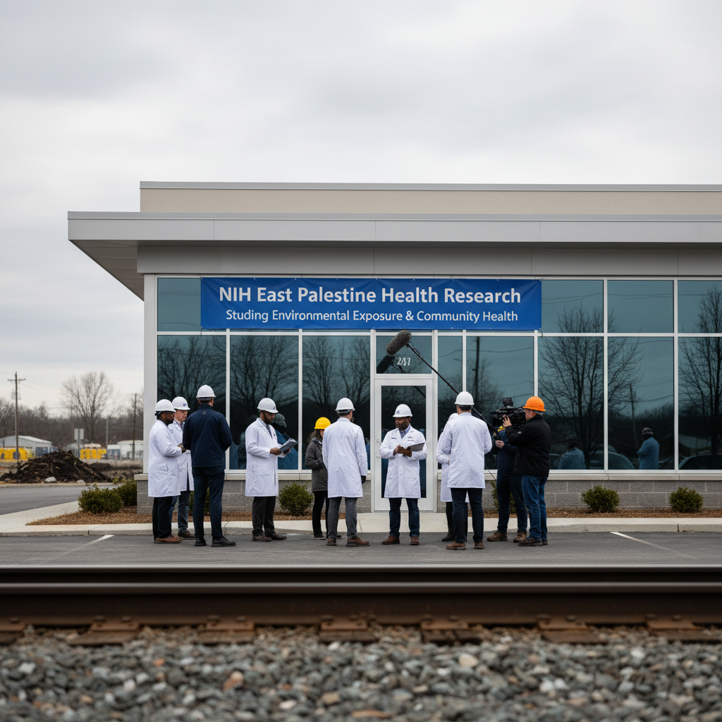 Desastre químico em East Palestine entra em nova fase com centro do NIH para acompanhar efeitos na saúde