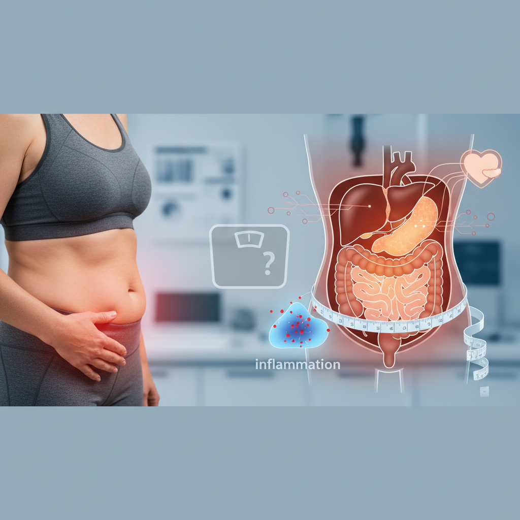 Gordura abdominal pode dizer mais sobre risco de insuficiência cardíaca do que o IMC