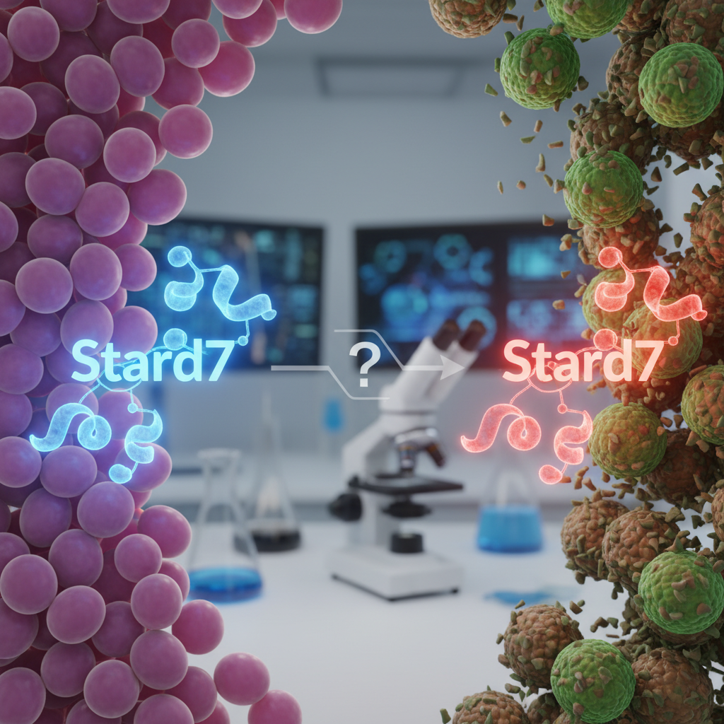 A mesma proteína pode parecer vilã e aliada no câncer de cólon — e Stard7 ajuda a mostrar por que a biologia tumoral raramente é simples