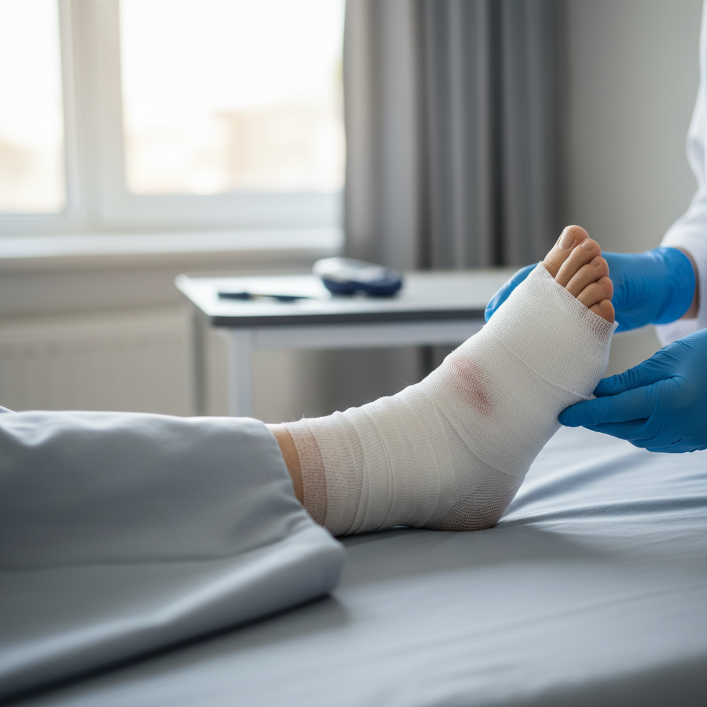 Infecções podem agravar complicações do diabetes, especialmente nos pés, mas a manchete ampla não é confirmada pelos estudos fornecidos