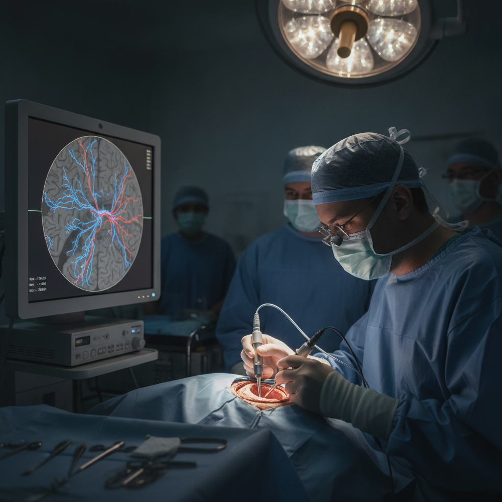 Monitorar melhor o fluxo sanguíneo cerebral durante cirurgias pode ajudar a evitar lesão neurológica, mas a técnica específica da manchete não foi comprovada pelos estudos fornecidos